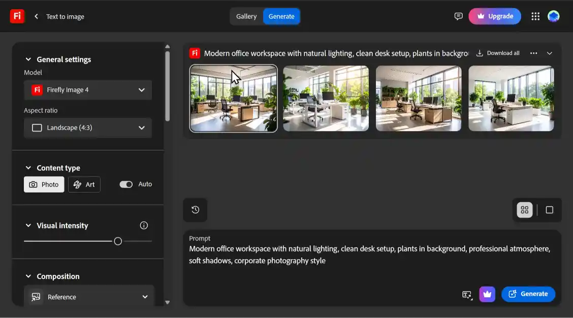 مثال على استخدام Generative Fill لتحرير صور المنتجات